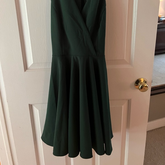 Wonder Whirl Dark Green Twist Back Skater
Dress from Lulus - Picture 2 of 6